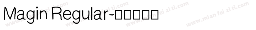 Magin Regular字体转换